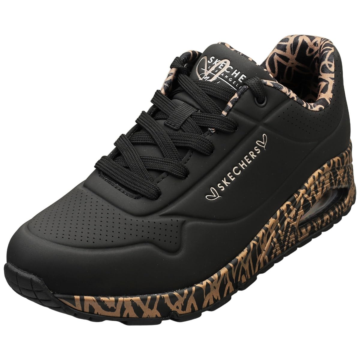 Skechers Uno Loving Love Trainers Women's Black Size 36 (3.5)