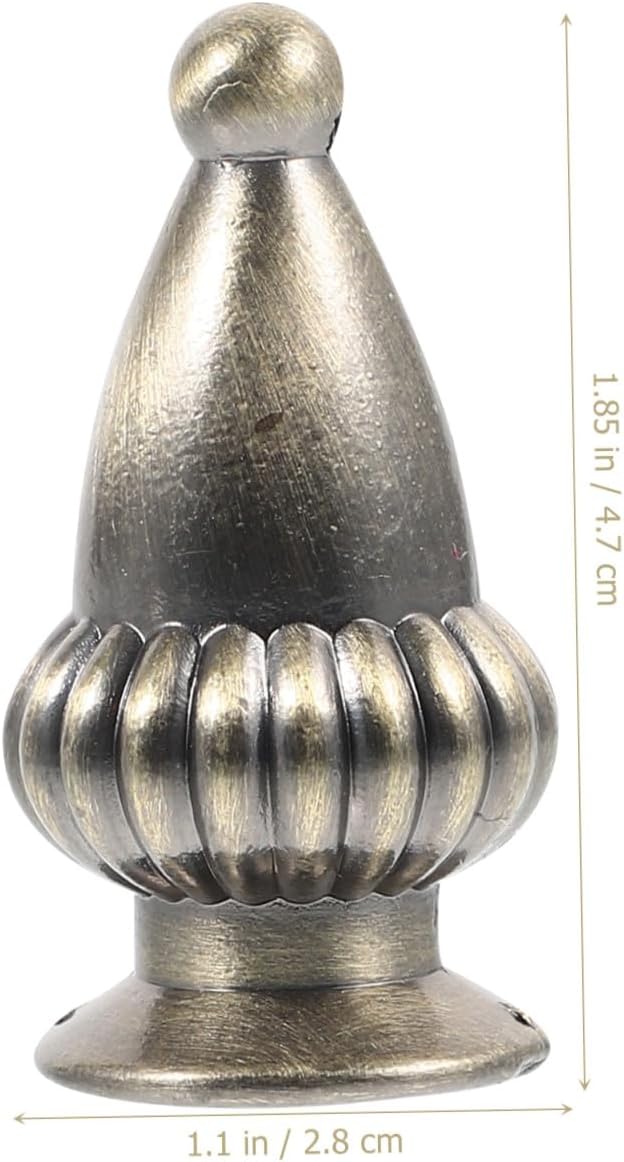 2Pcs Zinc Alloy Lamp Finials Light Screw Caps Lamp Knobs for Table Elegant Metal Decoration Accessories