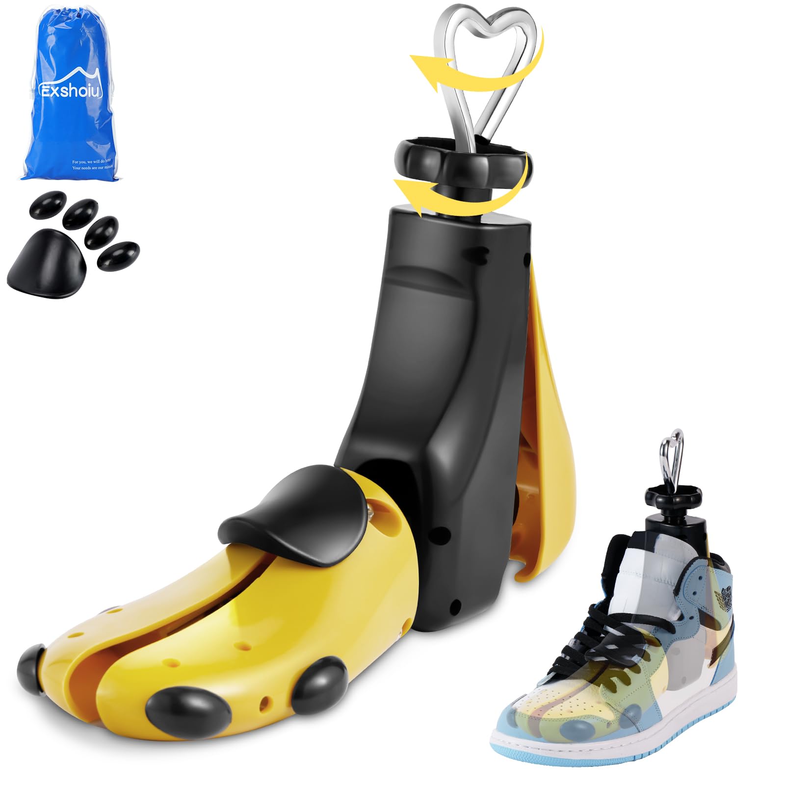 Shoe Stretcher Men, Women Leather Boot Stretcher for Wide Feets, Shoe Tree Adjustable Boot Widener Stretcher