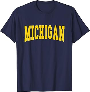 MICHIGAN - Throwback Design - Classic T-Shirt