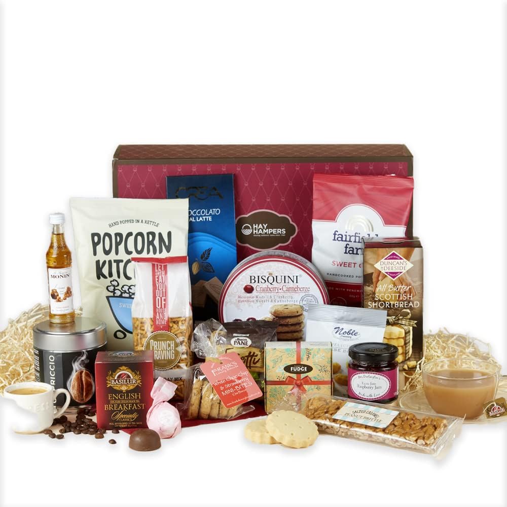 Family Food Gifting Favourites Hamper Box 14 Item Tea & Coffee Gift