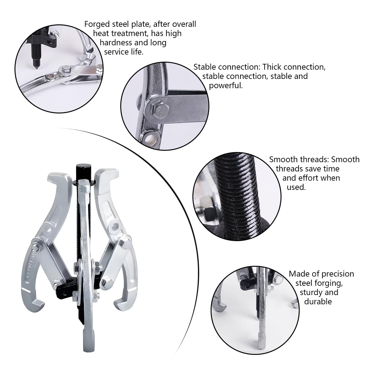 JNNJ Estrattore per Cuscinetti Interni, Estrattore per Ingranaggi A 3 Ganasce, 3 Ganasce per Estrattore Ingranaggi, Estrattore-Cuscinetti Interni Auto, Estrattore-Cuscinetti Auto Moto(13cm)