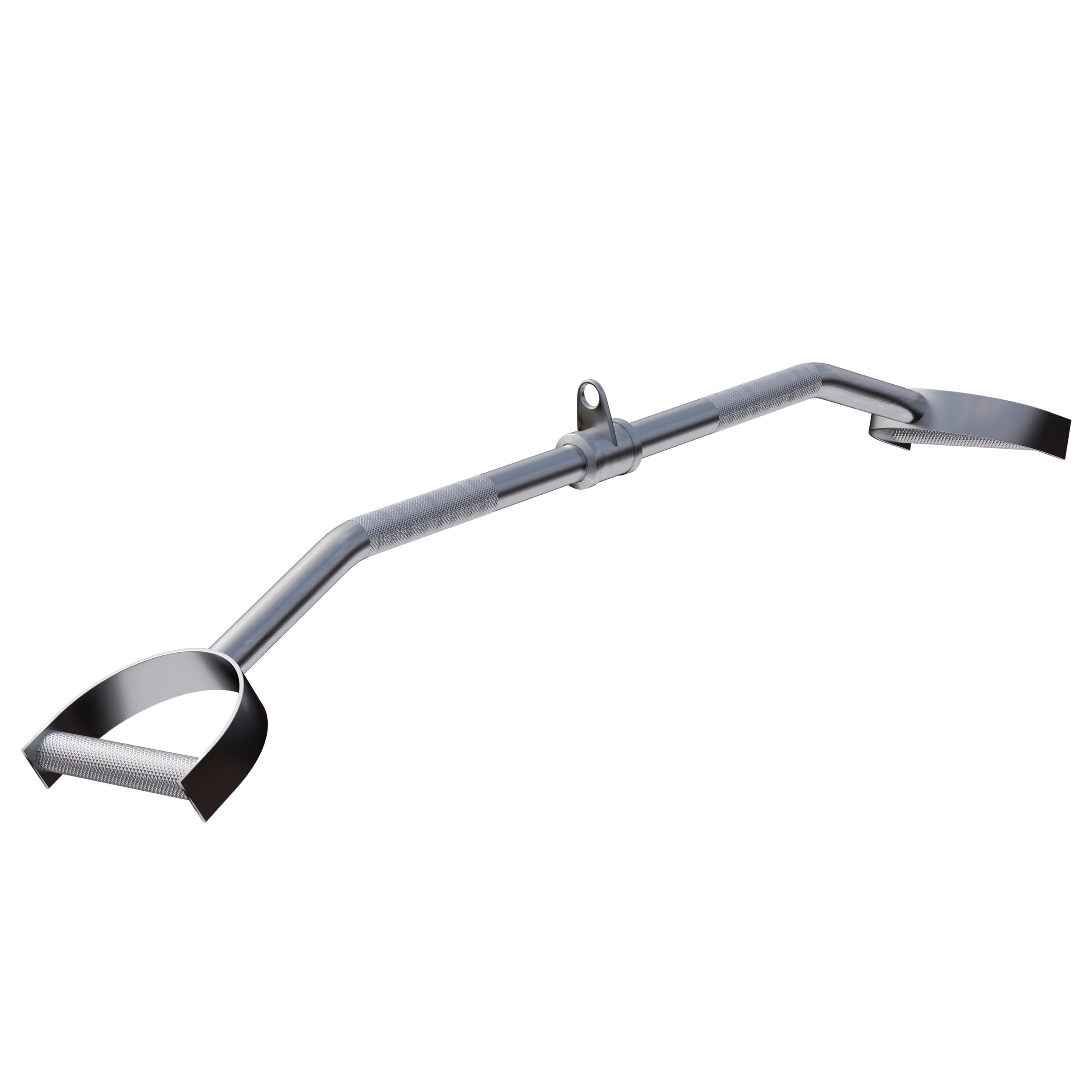 Gorilla Sports® Barre De Tirage - Antidérapante, Rotative, Droite, Longueur 93 cm, Max. 200 kg, Chromée - Barre à Dorsaux, pour Poulie, Dorsale, pour Biceps, Triceps, Fitness, Gym