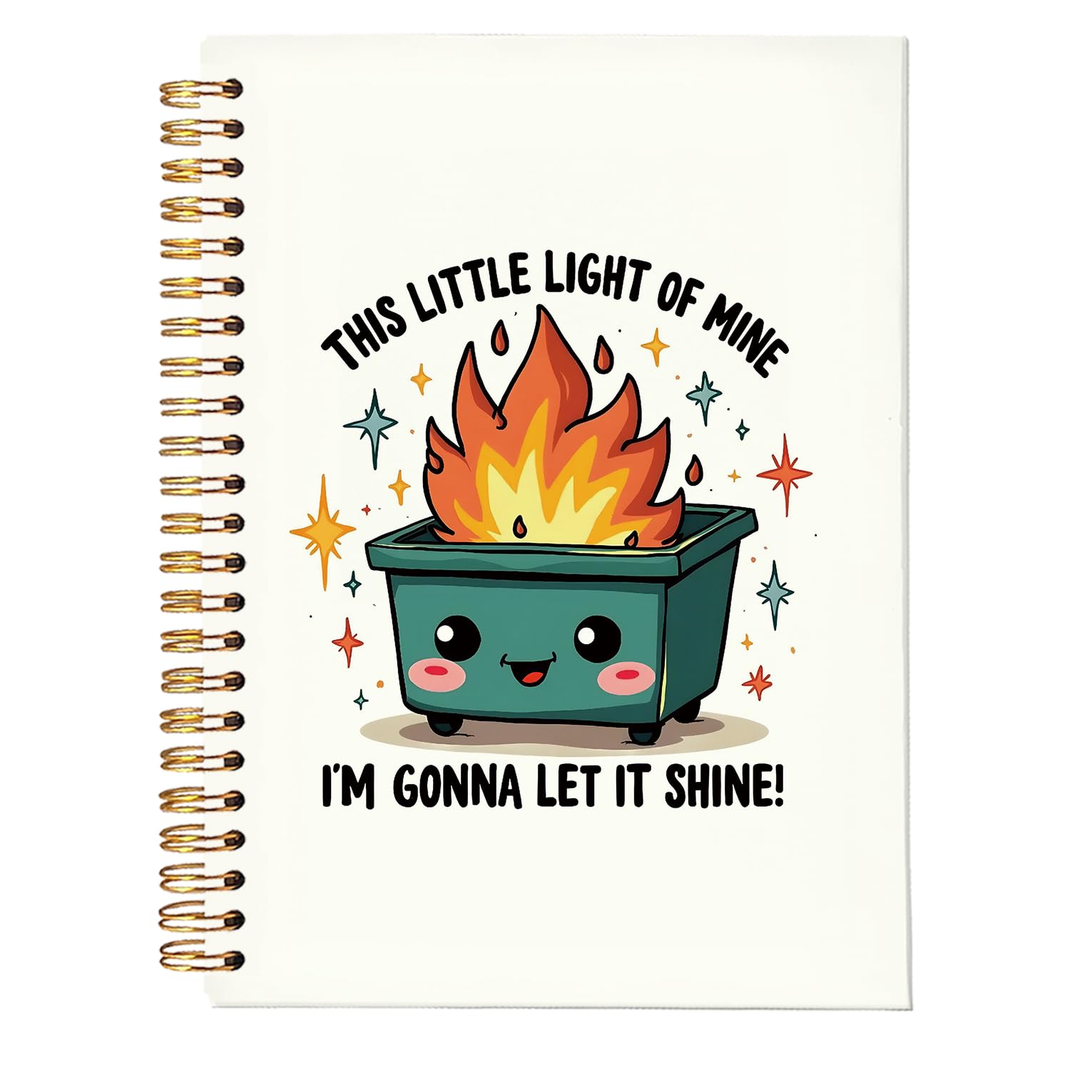 Carnet de notes Dumpster Fire, cadeau amusant pour collègues