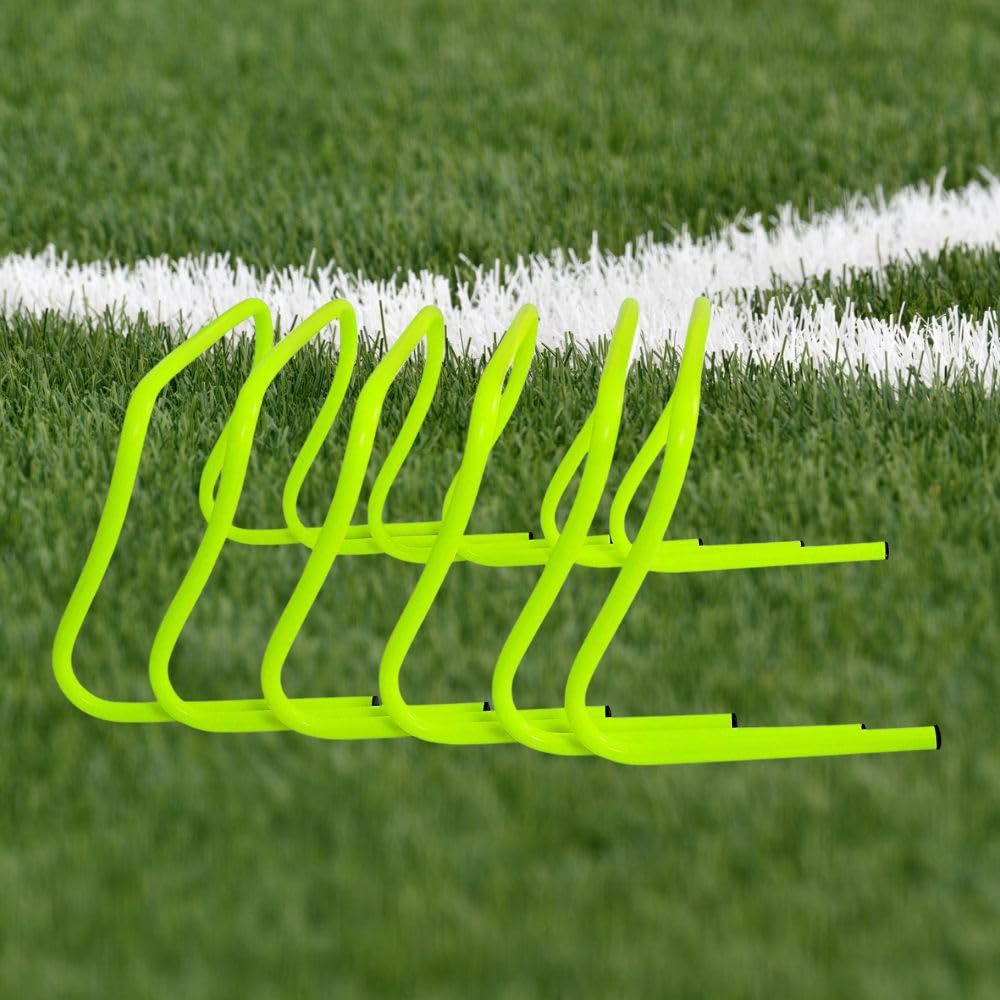 Agility Training Hurdles 12 Inch Set of 6 | Speed & Coordination Training Equipment | Football, Cricket, Fitness Ladder Drill Hurdles for Kids & Adults-image-12