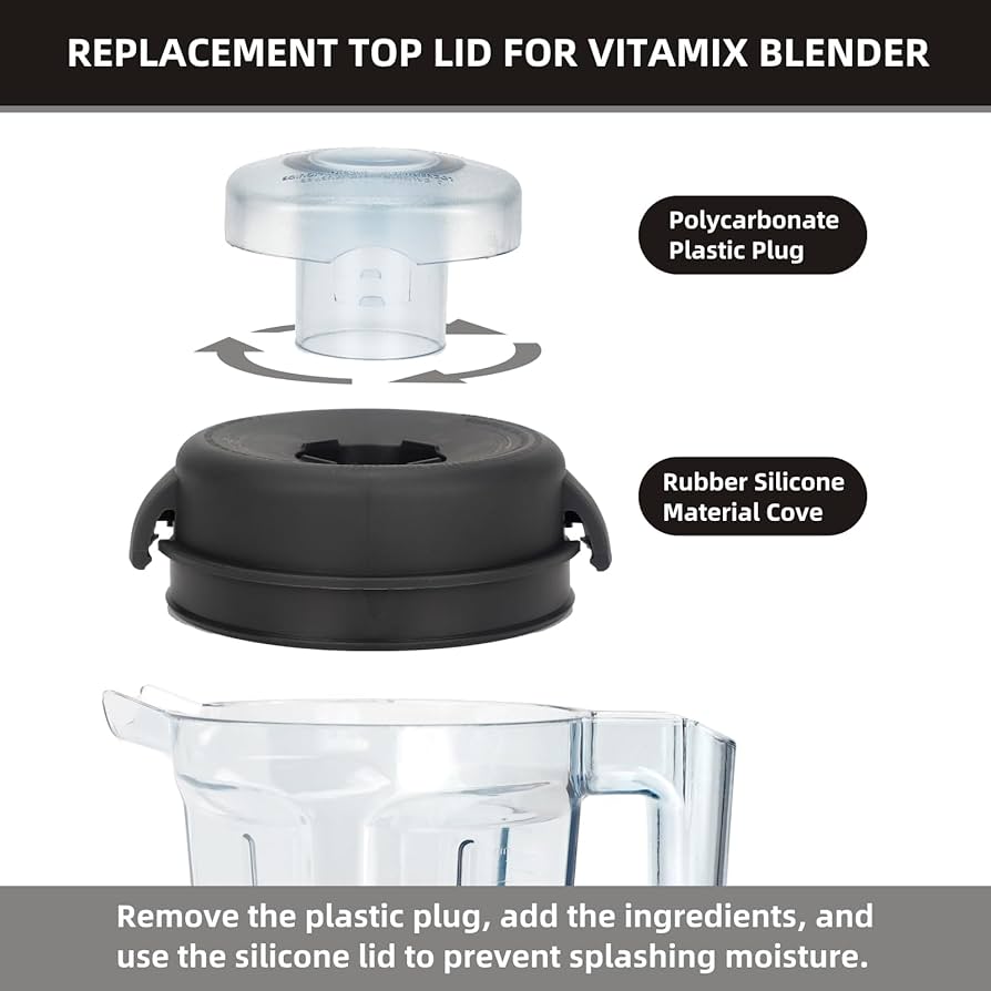Amazon.com: KINLYBO 2 Part Blender Lid and Plug for Vitamix 32oz