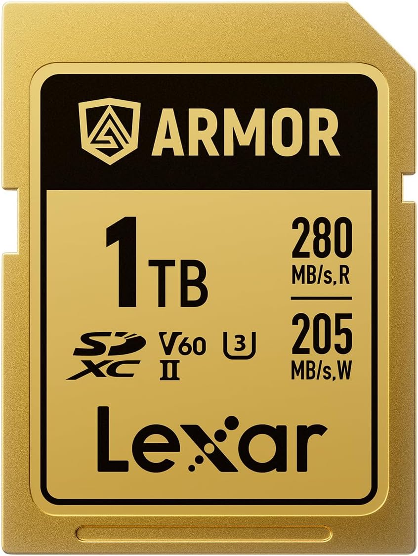 Lexar Armor Gold 1TB UHS-II V60 SDXC Memory Card