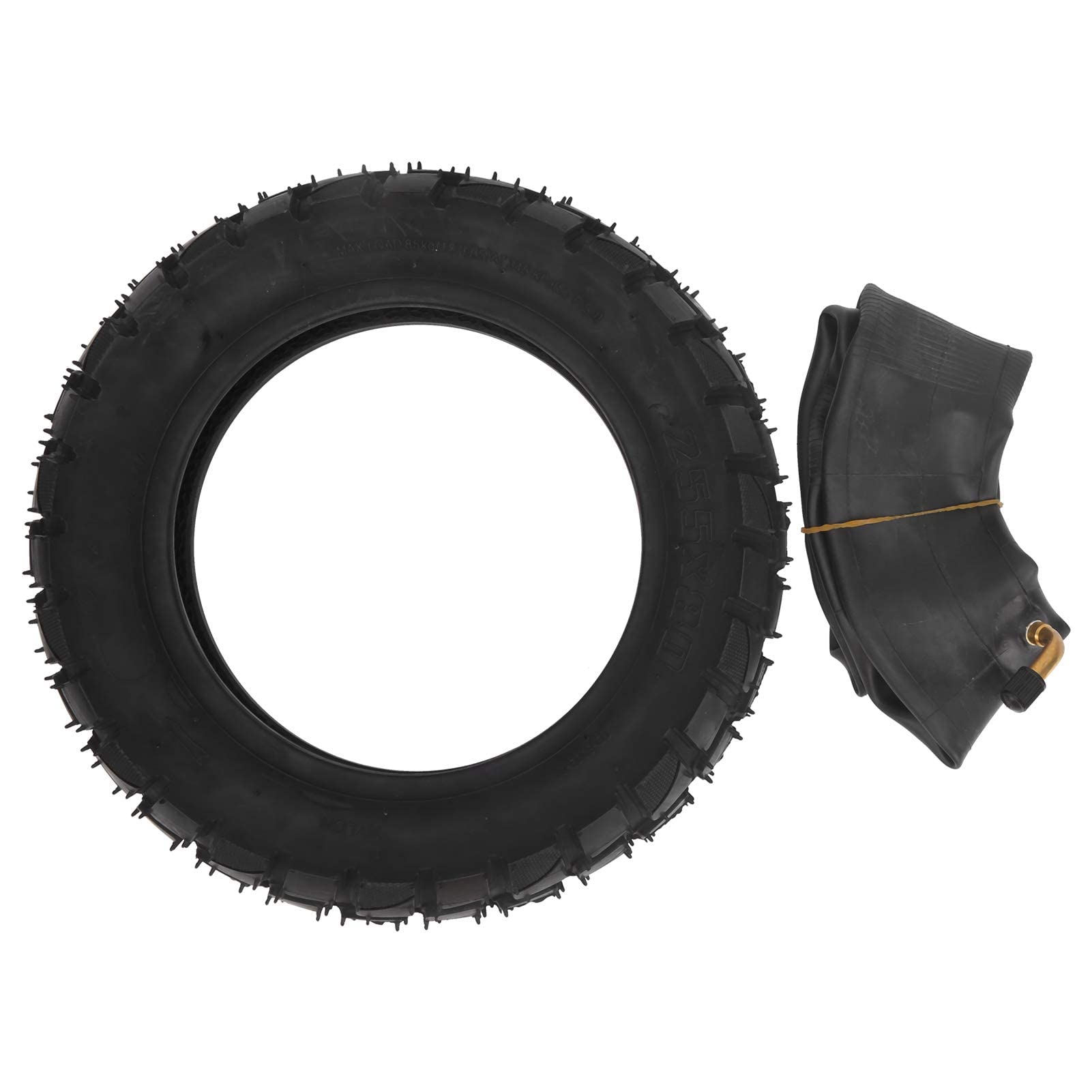 255 x 80 Gomme Monopattino Elettrico, Copertone Ruote 10 Pollici, Pneumatici Fuoristrada, 90 Gradi