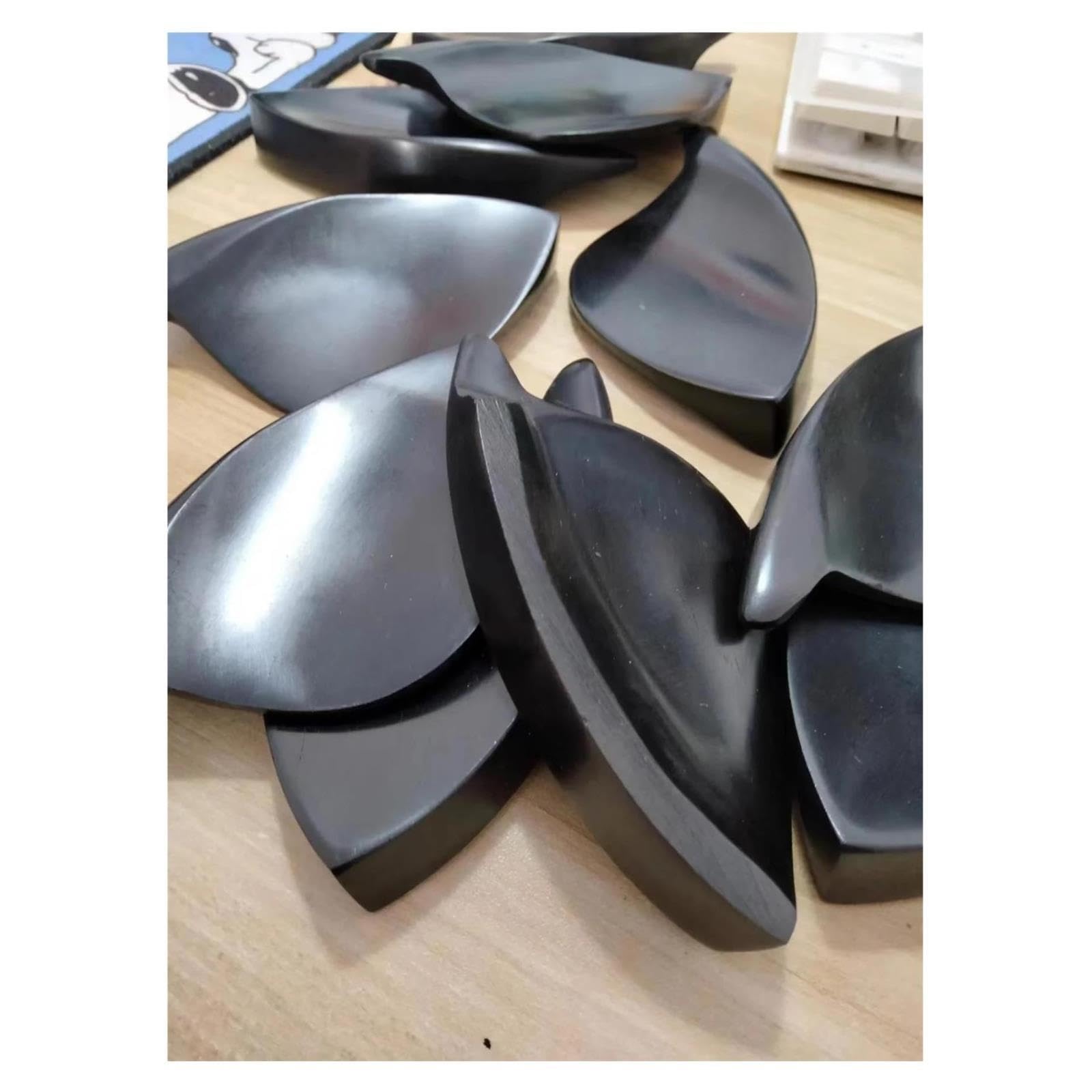 10 piezas barbada violín ébano negro 4/4 sin agujeros