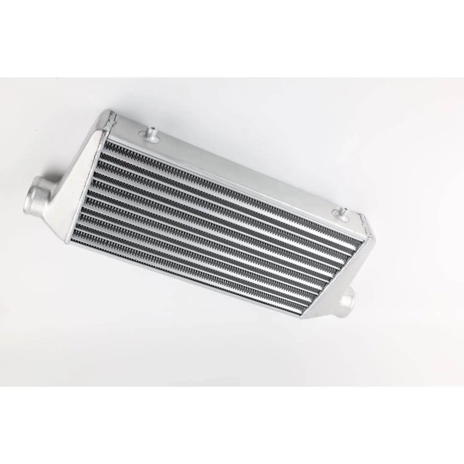 Chłodnica powietrze-powietrze Uniwersalny intercooler Turbo montowany z przodu (kierownica i płyta) – 600x300x100mm, 76mm OD