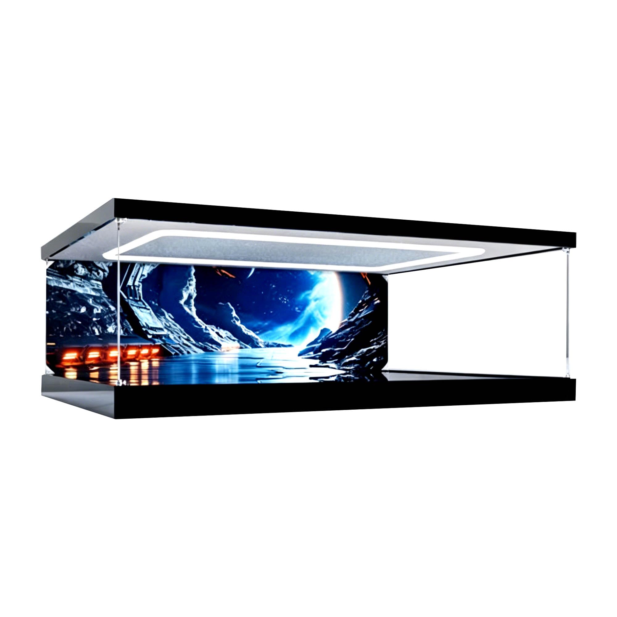 Clear Acrylic Display Case, Fits for Le-go 75192 Sets (Lightbox A)