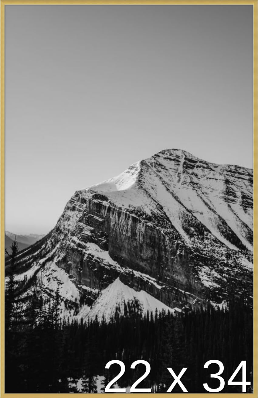 Frame It Easy 22 x 34 Gloss Gold Metal Frame (Ashford)