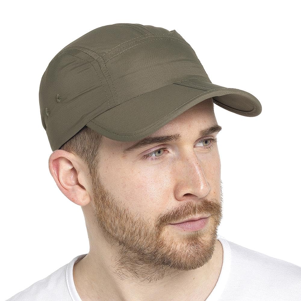 A2z Men's Khaki Plain Baseball Cap Breathable Nylon - Baseball Capaz4812