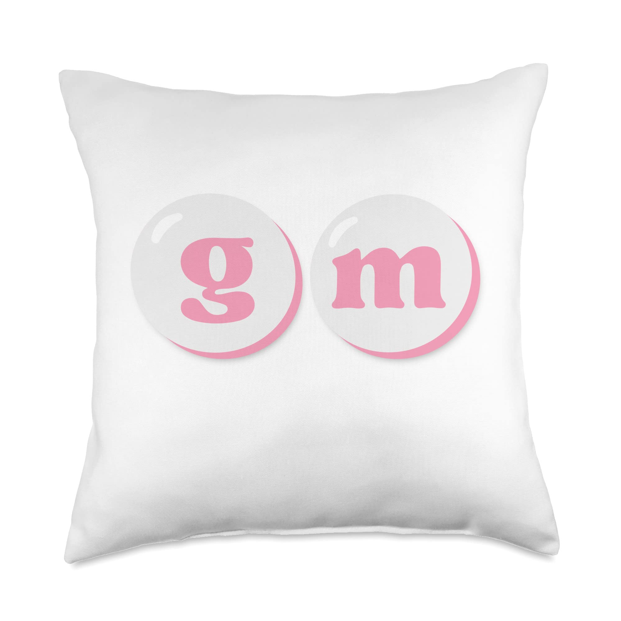 Amazon.com: GM Good Morning Crypto Slogan Cryptocurrency NFT Greeting Throw  Pillow : Home & Kitchen