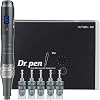 Dr. Pen Ultima M8 Microneedling Pen - Professional Wireless Derma Pen Cosmetic Skincare Tool with 5 x 16-Pins Replacement Cartridges UK