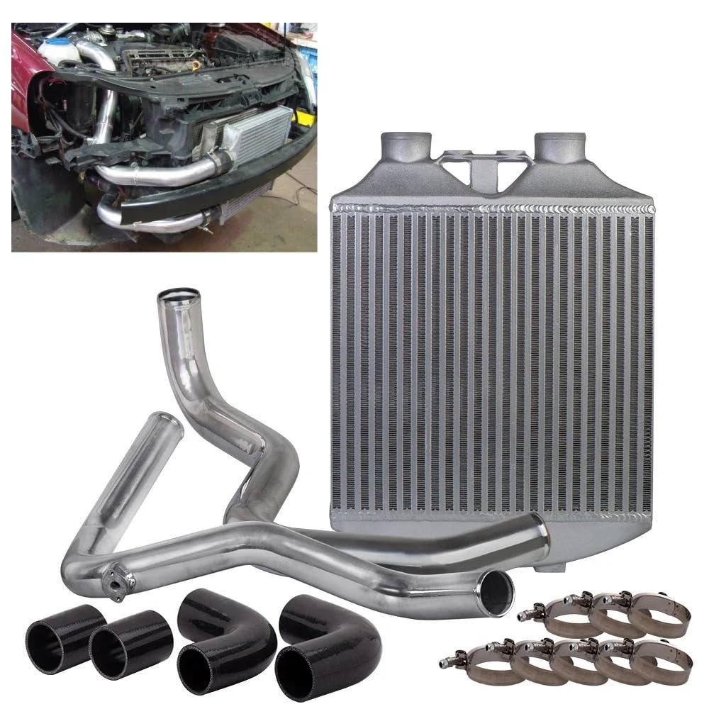 Chłodnica intercooler Pasuje do Ibiza Polo Fabia 1.9 TDI zestaw do konwersji intercoolera do montażu przedniego aluminiowe zestawy intercoolera Turbo chłodnica