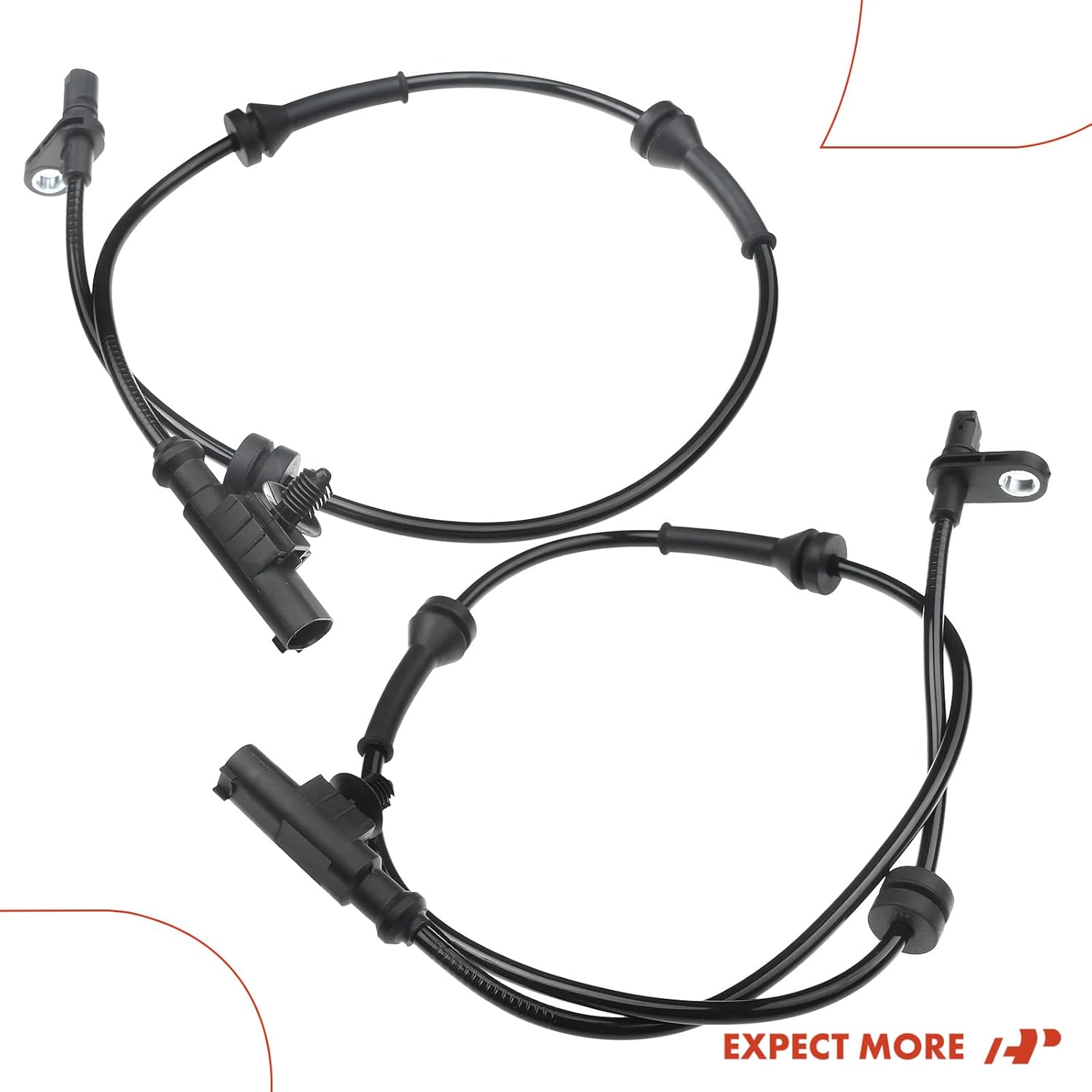 A-Premium ABS Wheel Speed Sensor Compatible with Nissan Models - Cube 2009-2014 L4 1.8L, Wagon - Rear Driver and Passenger Side, 2-PC Set, Replace# 47900-ED000, 47901-ED000