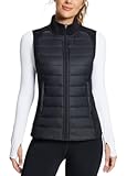 Women&apos;s Lightweight Warm Puffer Vest Running Winter Hybrid Sleeveless Quilted Water Resistant Jacket