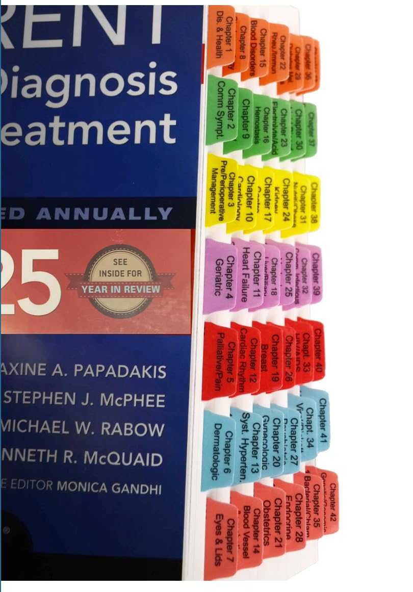 Amazon.com : Book Tabs for Current Medical Diagnosis