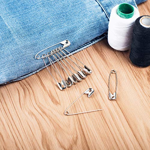 image for Hongyitime 550 Pack Safety Pins for Sewing Craft Cloth,Safety Pins Ass