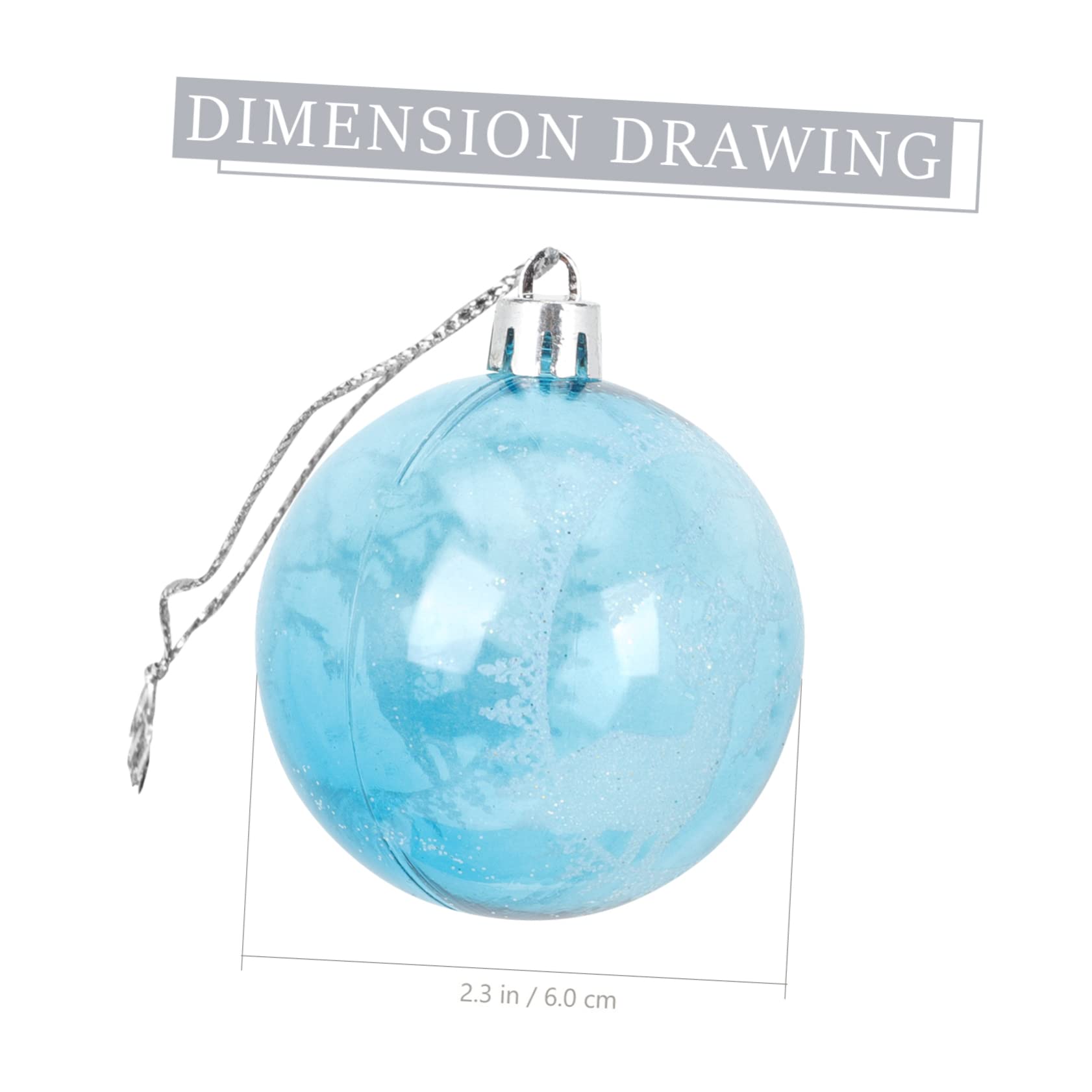 Alipis 30stücke Blaue Weihnachtsbaumkugeln Kunststoff Schlagfest Für Christbaumdekoration Und -projekte Glänzende Xmas Baumschmuck-hänger