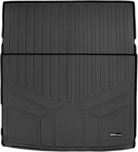 SMARTLINER Forro de carga negro de ajuste personalizado para todo tipo de clima detrás de la segunda fila compatible con Jeep Grand Wagoneer SMARTLINER Forro de carga negro de ajuste personalizado para todo tipo de clima detrás de la segunda fila compatible con Jeep Grand Wagoneer