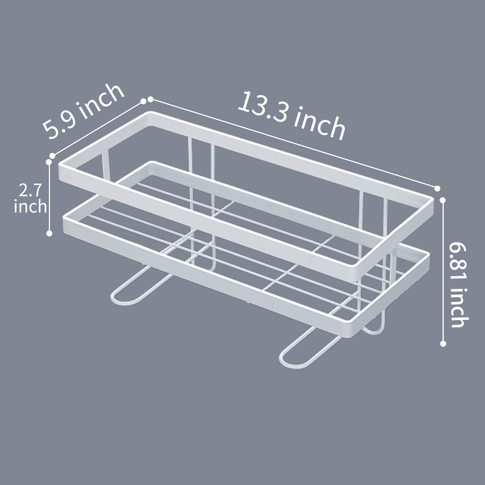 Apsan Bathroom Over The Toilet Storage Shelf, Bathroom Storage Organizer Shelves, Space Saver White