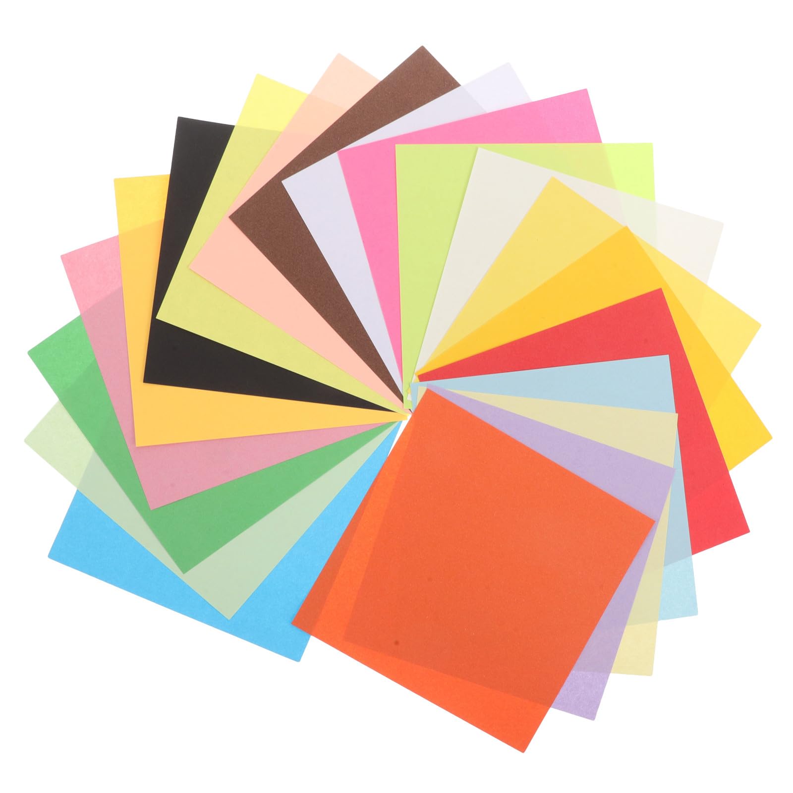 600piezas Papel de Origami Cuadrado de Doble Cara Colores para Manualidades Infantiles Decoración Navideña y Proyectos Escolares