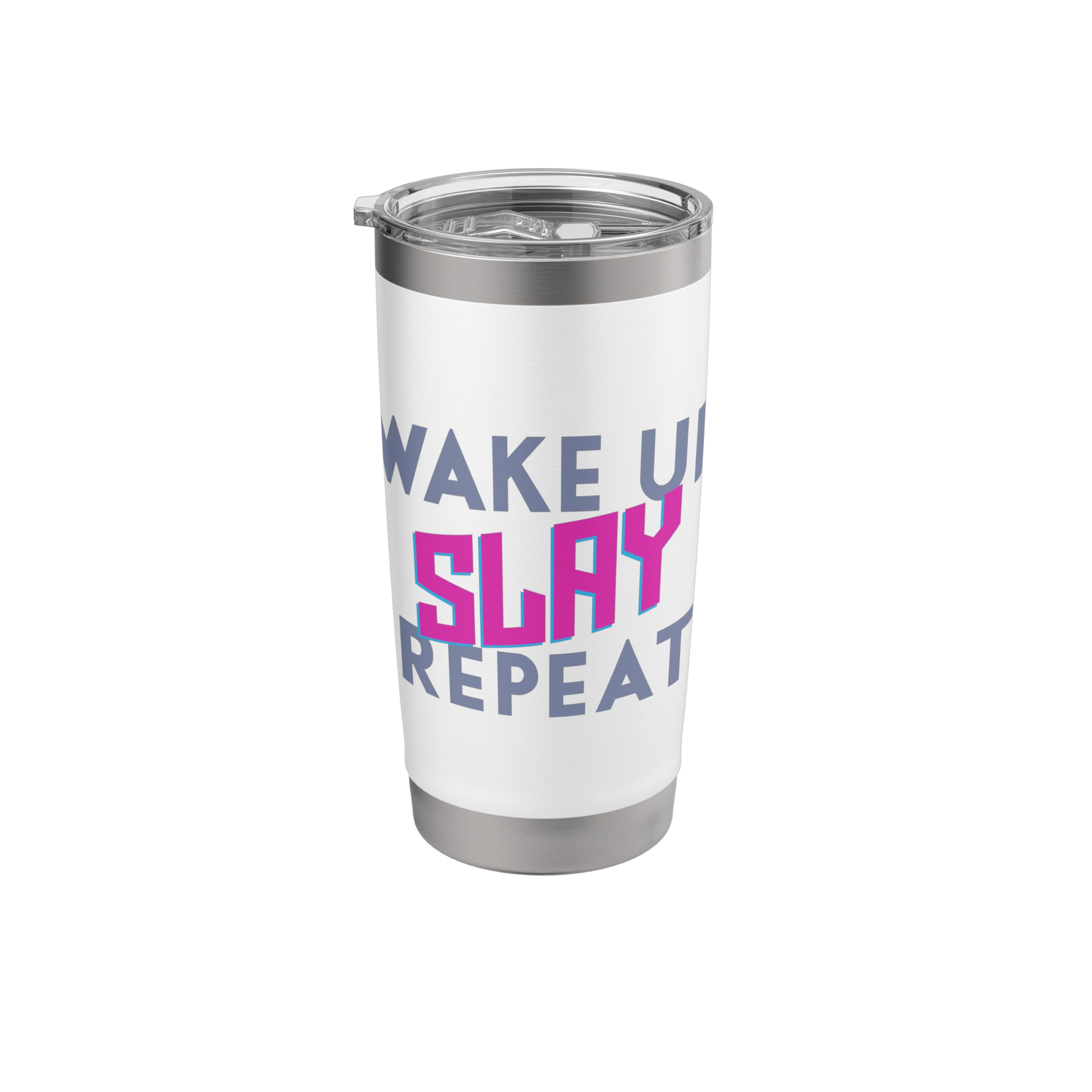 Wake Up Slay Repeat Stainless Steel Insulated Tumbler