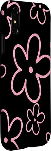 Miniatura 9 de Funda para iPhone 11 con diseño de flores negras y retro, moderna, bohemio, floral, estética