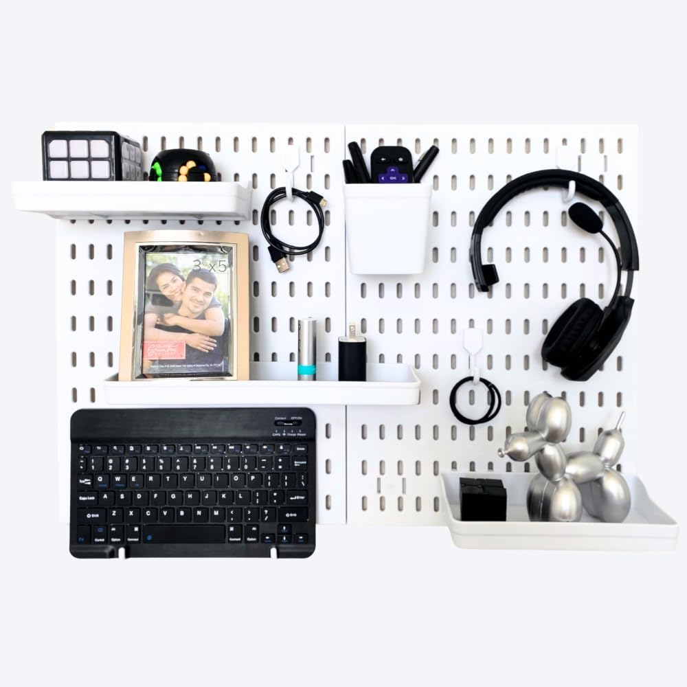Amazon.com: Monzlteck Metal Pegboard Wall Mount Kit for Gaming Consoles ...