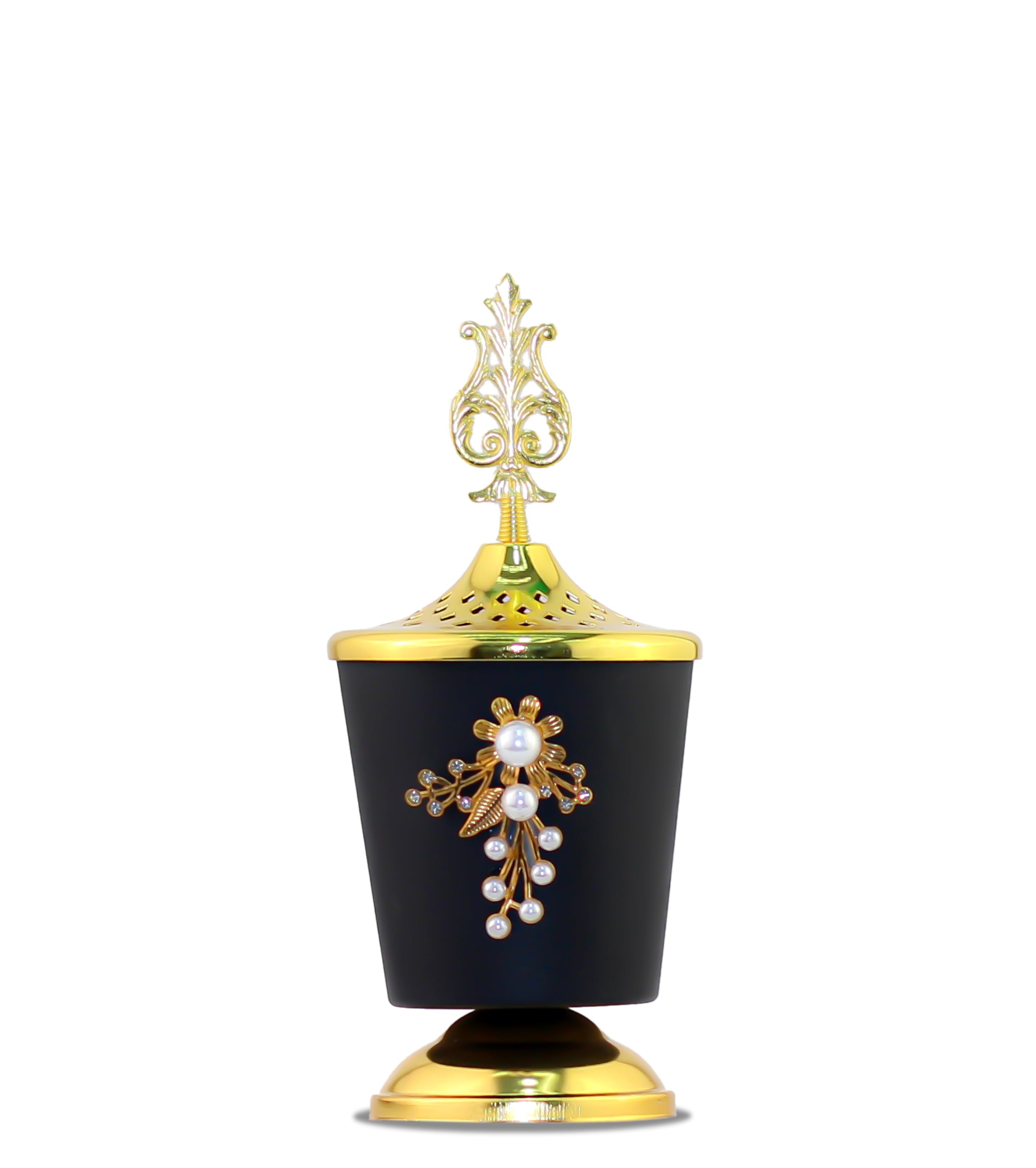 Mobigon Charcoal Incense Burner, Bakhoor Burner, Oud Frankincense Incense Burner, Vintage Arabic Burner, Suitable For Arabian Oud, Yoga, Spa and Aromatherapy, Office & Home Decor (Style 1)