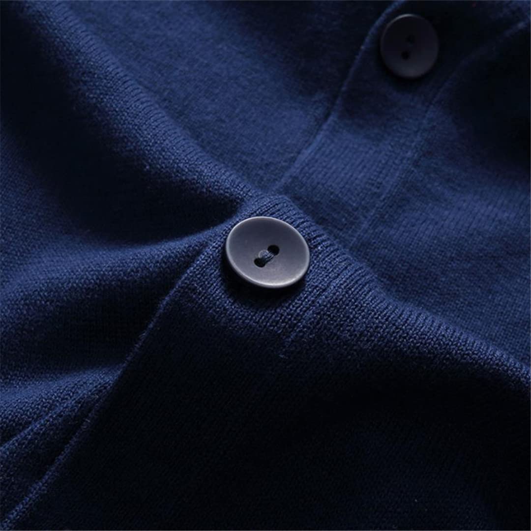 Vogrtcc Suéter para hombre, cuello en V, casual, otoño, invierno, negocios, manga larga