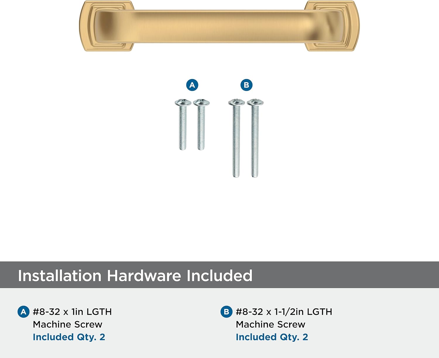 Amerock BP36897CZ Champagne Bronze Cabinet Pull | 3 inch (76mm) Center-to-Center Cabinet Hardware | Surpass | Furniture Hardware | Drawer Pull