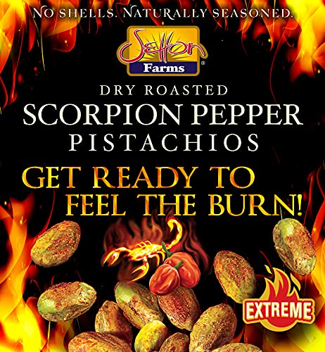 Image of Setton Farms Pistachios, Scorpion Pepper Extreme Flavor, Value Bag, Naturally Seasoned, Dry Roasted No Shell Pistachios, Non-GMO Project Verified, Gluten Free, Vegan, Kosher, 20 Oz