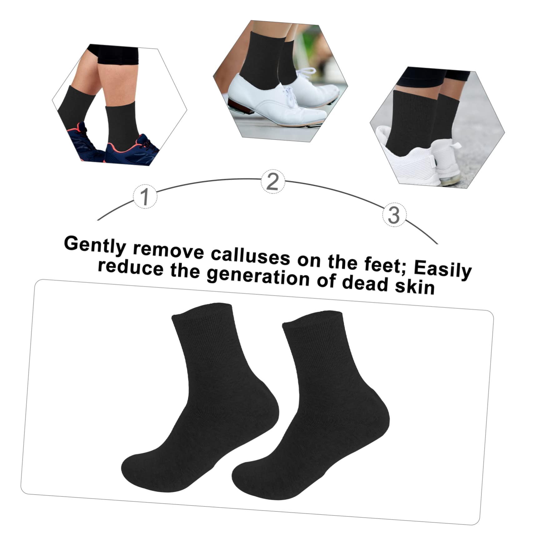 FOMIYES 2sets Moisturizing Pedi Socks for Cracked Heels Foot Cream Socks Cotton 2pcs*2