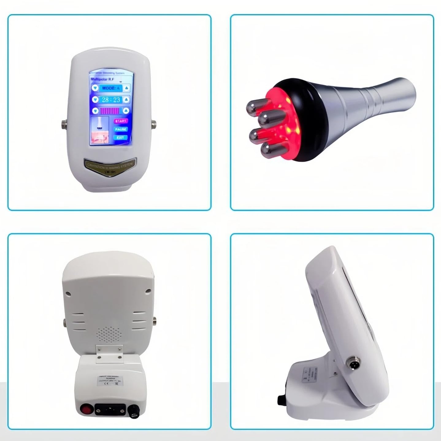 Radiofrecuencia Facial Corporal Reafirmante Dispositivo profesional de facial, máquina de de 40 kHz para reafirmar la piel del rostro y los ojos, antiarrugas y lifting, herramienta de bellez