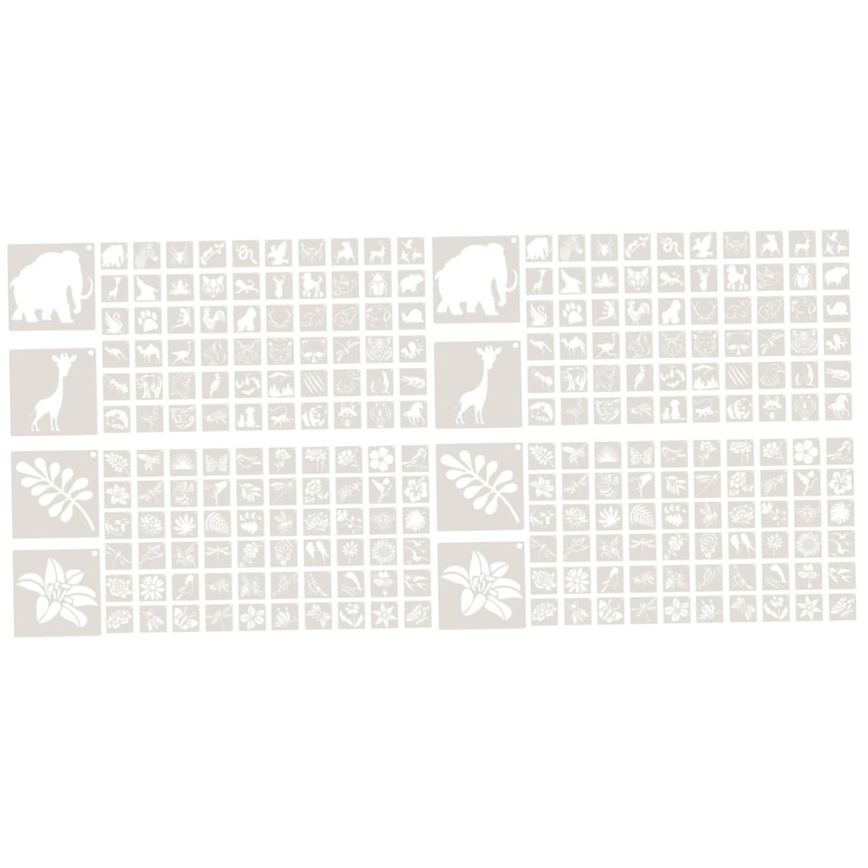 2 Ensembles Modèle De Peinture Pochoirs Pour Peindre Pochoirs Réutilisables Peinture Au Pochoir À Grandes Lettres Animaux L'animal De Compagnie Blanche 120 Feuilles * 2