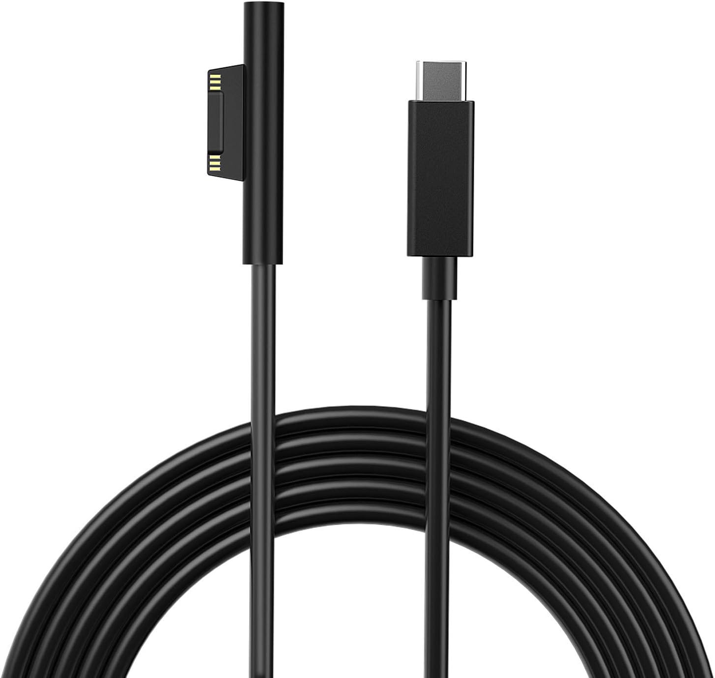 Surface Pro Charge Cable for USB C Charger 65W/87W/90W/45W,15V Surface Connect to USB C Cable Compatible with Surface Pro 3/4/5/6, Surface Laptop/Laptop 2, Surface Book 1/2, Surface 3/Go/Studio 6.56ft