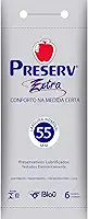Preservativo Extra Lubrificado com Óleo de Silcone com 6 Unidades, Preserv