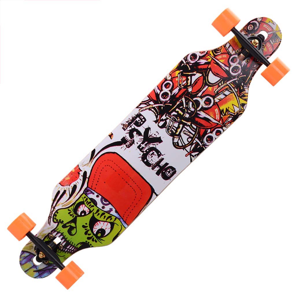 HYE-SPORT Skateboard Complete Longboard 41" Trick Skateboard 7-Story Canadian Maple Deck Cruiser Suitable for Freeride Cruising Commuting for Youths Adults Kids Beginners Pro