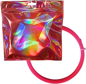 Toroline Toro Toro 17 Gauge 1.23mm Tennis String Set Neon Pink