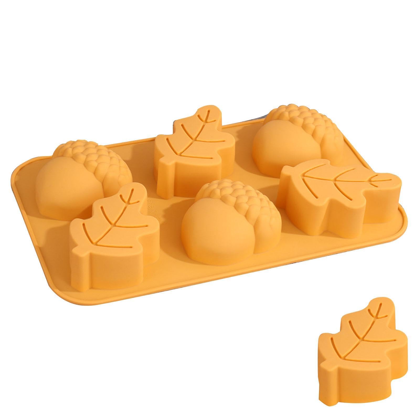 Moule Silicone Forme Citrouille - 6 Cavités - Pour Chocolat, Gâteaux, Savon, Bougies - Résistant Chaleur/froid