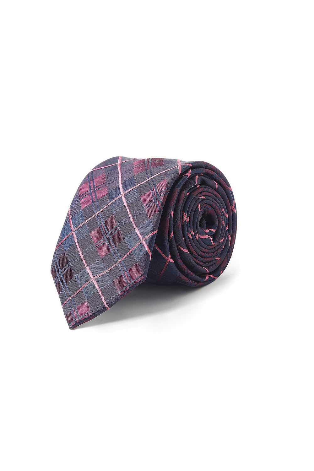 allen solly Men Purple Check Casual Tie-picture-37