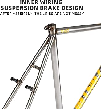 FM005 INTRO7 固定ギアバイクフレームハンギングブレーキフィクシー自転車 55cm CR-MOトラックサイクリングフレームセット