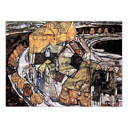 Abstrakte Kunst Ölgemälde Home Decoration Poster Leinwand Kunst Wandbild Rahmenlose Niederländische Cafe Terrace50X70Cm C1662