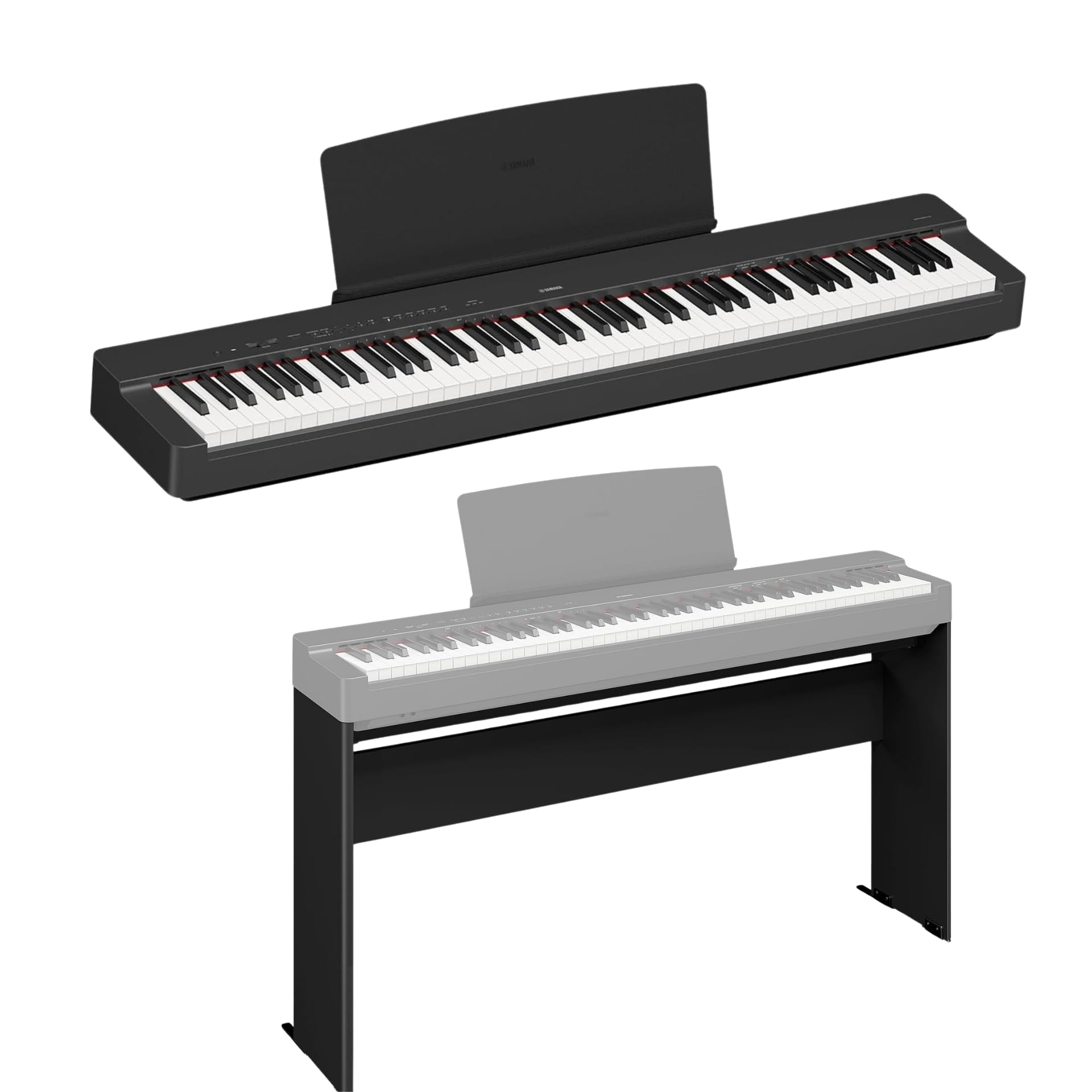 N E X With Yamahaa P-225 Digital Piano, 88 Weighted Keys, Black, with L200B Furniture Stand-image-43
