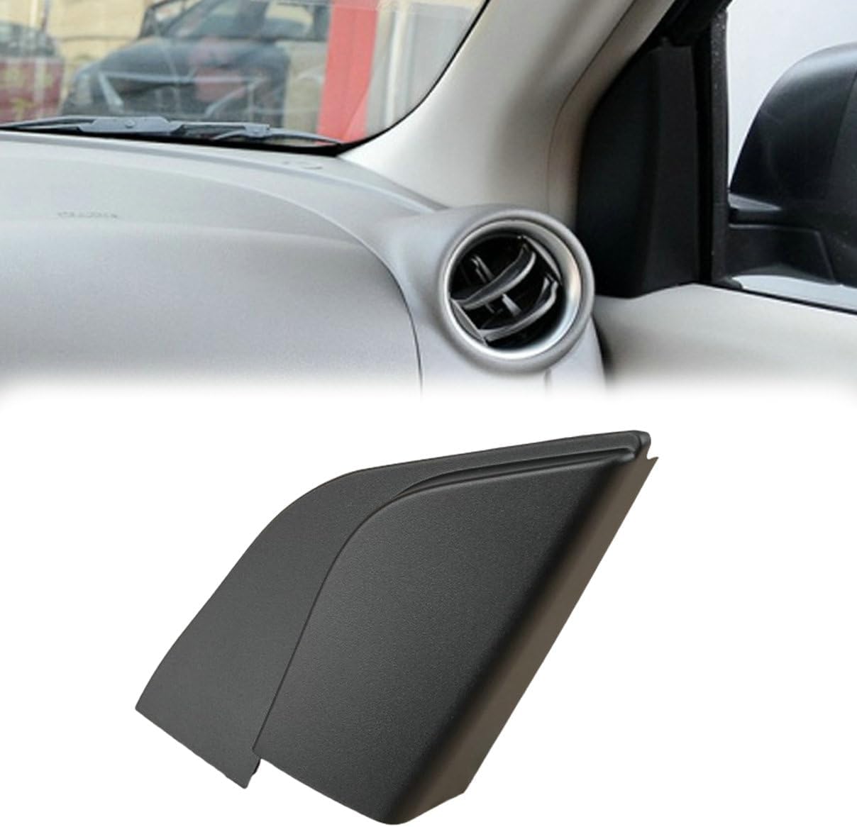 Car Inner Mirror Corner Cover Trim Replacement For Nissan Versa 2012 2013 2014 2015 2016 2017 2018 (Left + Right Side)