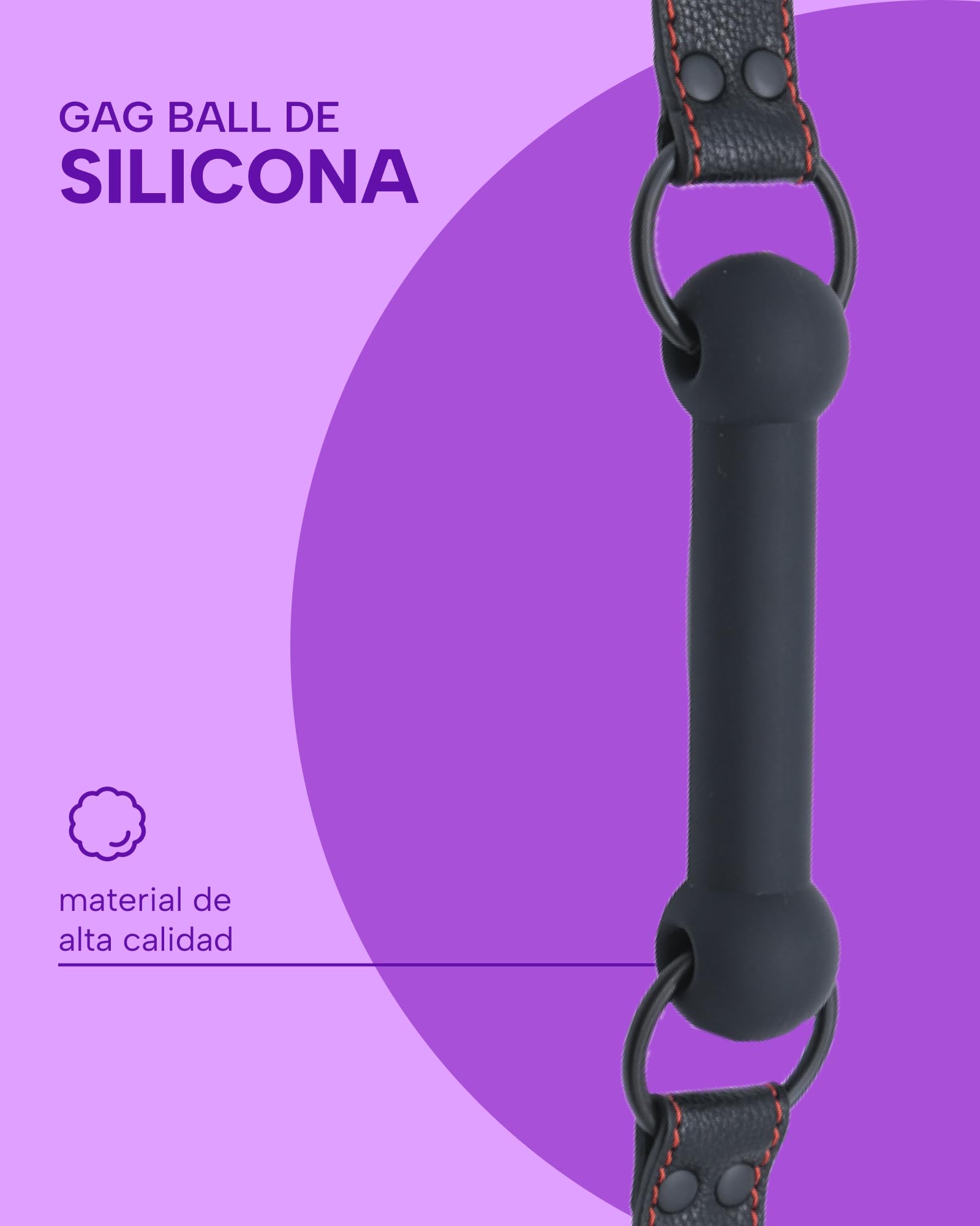 MySecretCase Mordaza Boca Sex Silicona, Gag Ball Erótico Juguetes Eróticos Para Pareja Sexuales Bondage Bdsm Juegos Sexuales y Dominación Boca a Boca
