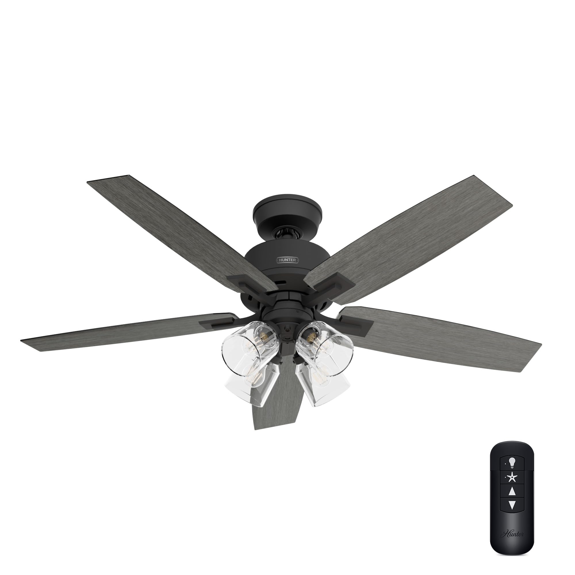 Hunter 52 inch Indoor Ceiling Fan with LED Lights and Remote